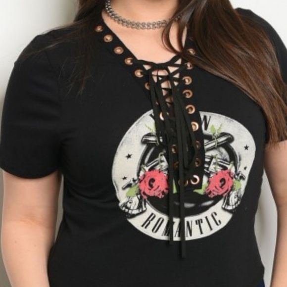 💗HOST PICK💗💋BLACK "ROMANTIC" PRINT PLUS SIZE - Picture 2 of 4